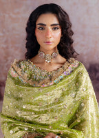Shadan luxury organza suit by Salmaqadir