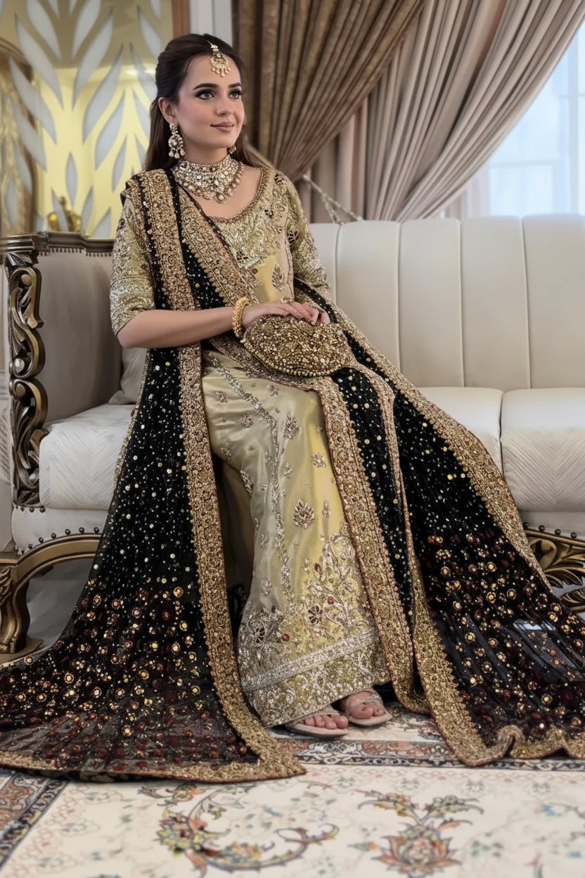 Skin Gold luxury Mesuri suit | SalmaQadir
