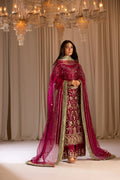 TABEER luxury silk suit with hand work | SalmaQadir