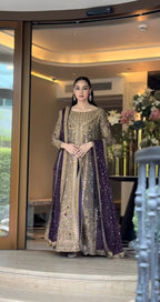 Zari Mesuri luxury Pakistani formal dress for women | Salmaqadir