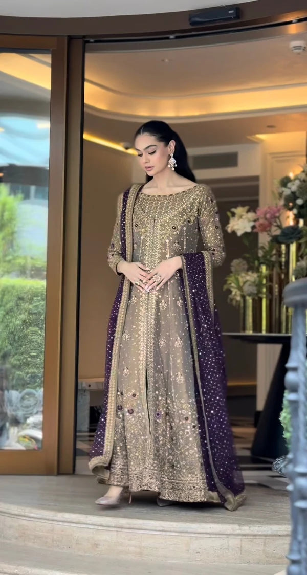 Zari Mesuri luxury Pakistani formal dress for women | Salmaqadir