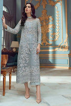 ADELA – Ice Blue Embroidered Formal Suit for Women