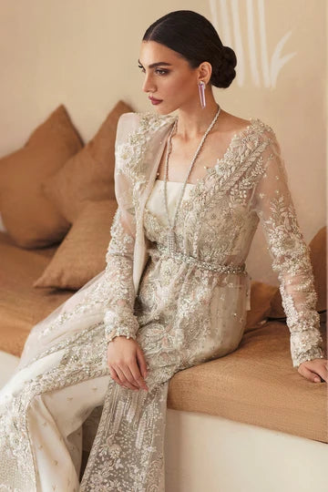 Anya – White Organza Bridal Ensemble