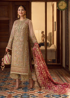 D2 Luxury Embellished Organza Suit for Women