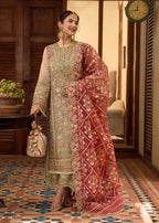 D2 Luxury Embellished Organza Suit for Women