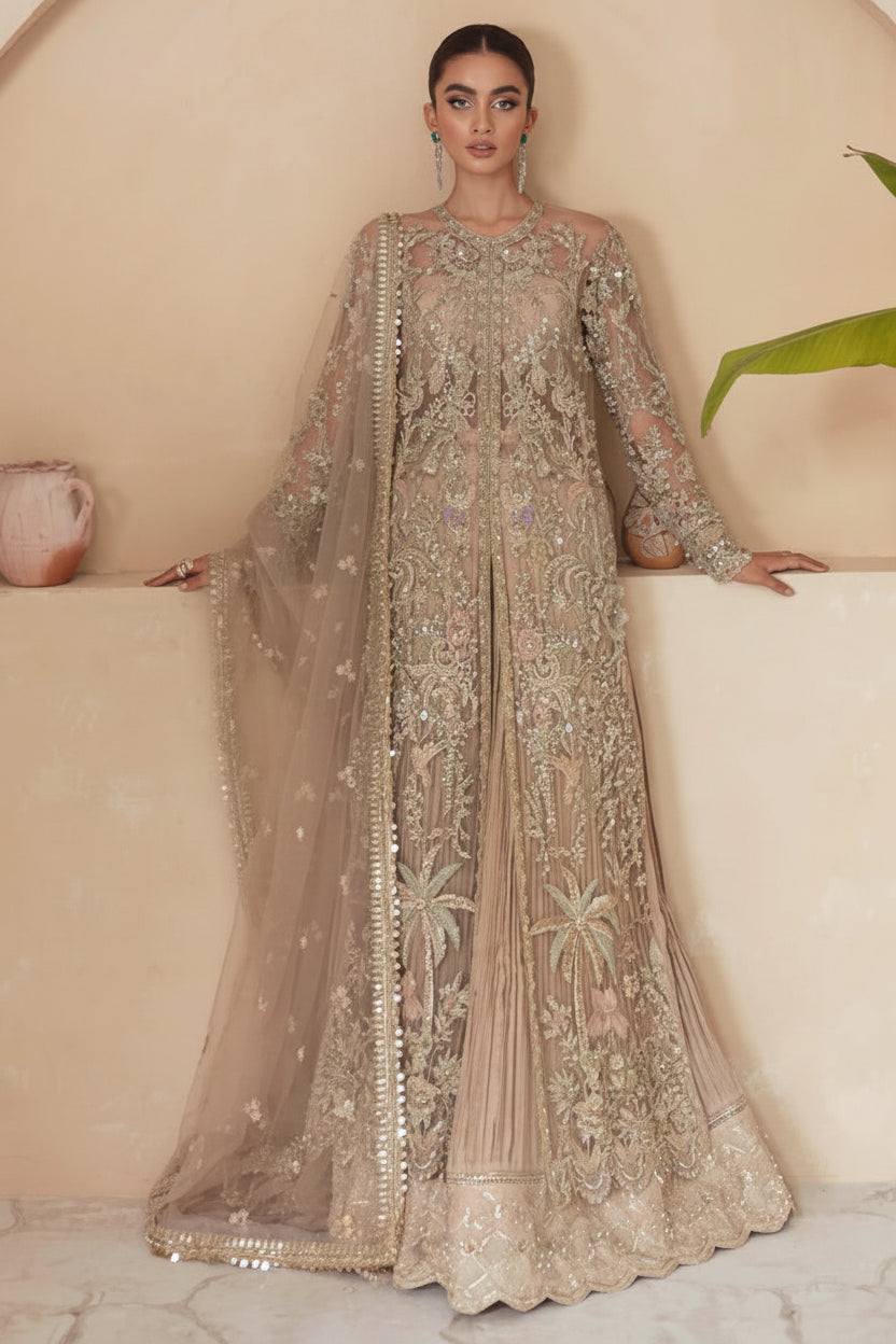 Dahlia – Luxury Embroidered Net Gown