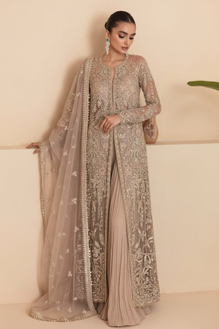 Dahlia – Luxury Embroidered Net Gown