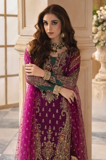DJ-08 — Embroidered Adda Work Luxury 4-Piece Suit