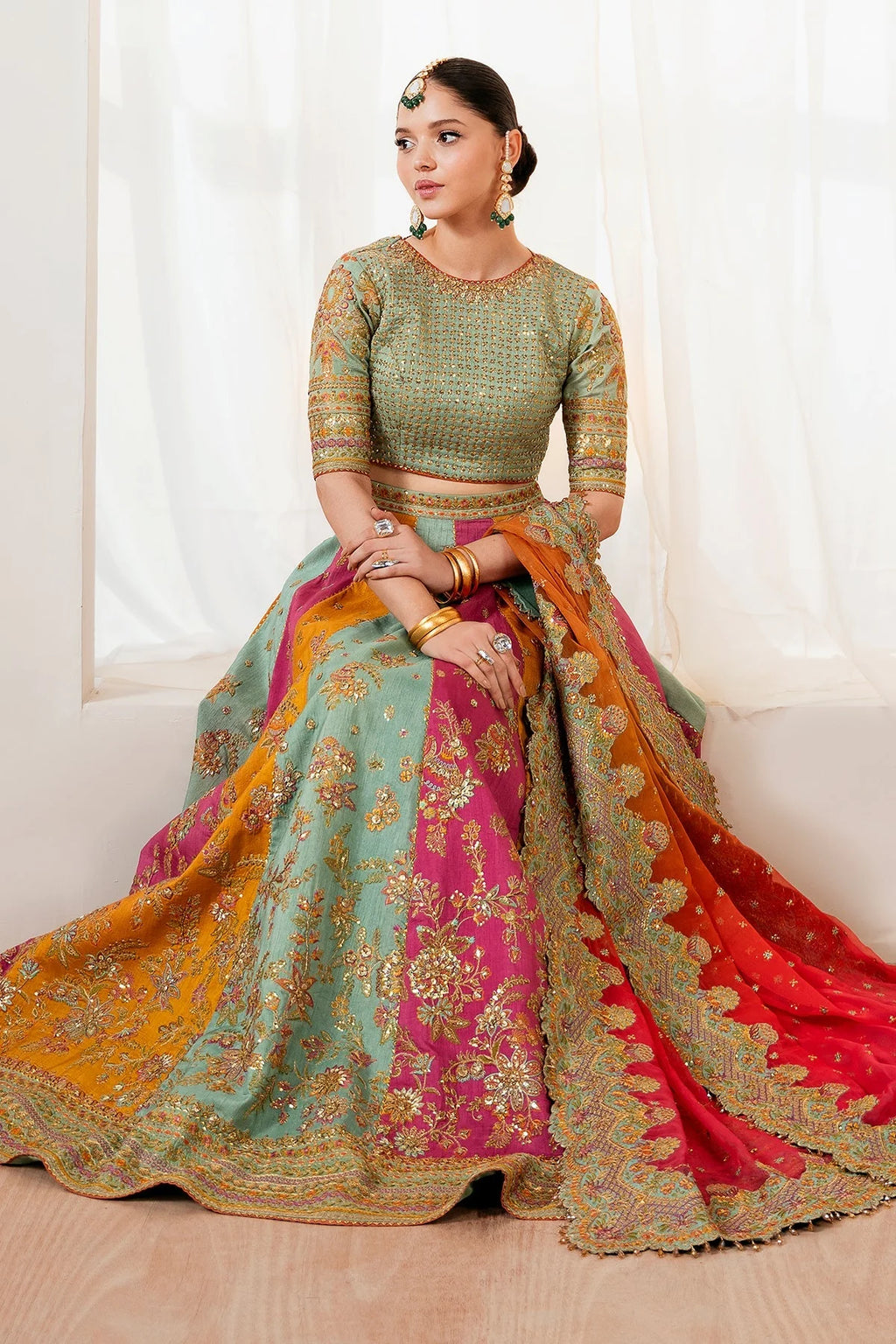 embroidered silk by salmaqadir 