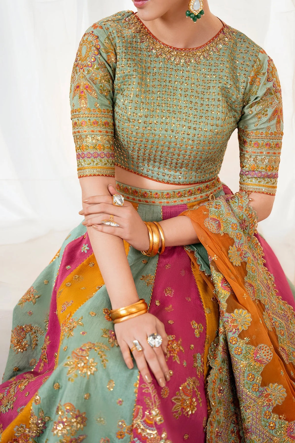 embroidered silk by salmaqadir 