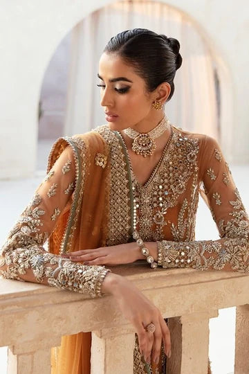 Naira – Rust Pakistani Formal Dress for Women