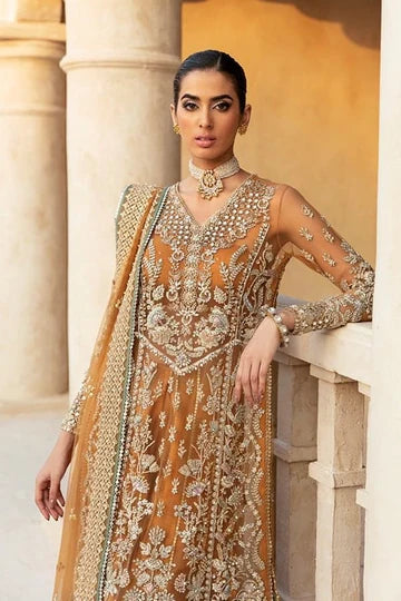 Naira – Rust Pakistani Formal Dress for Women