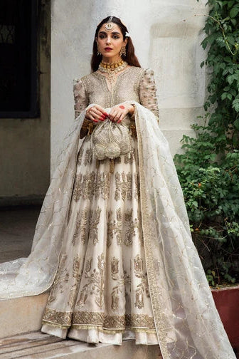 Saheda – Ivory Organza Peshwas & Luxury Pakistani Formal Wear