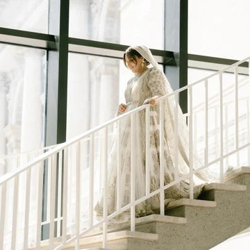 Saheda – Ivory Organza Peshwas & Luxury Pakistani Formal Wear