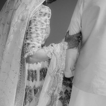 Saheda – Ivory Organza Peshwas & Luxury Pakistani Formal Wear