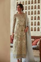 SELENE – Ivory Embroidered Pakistani Formal Suit for Women