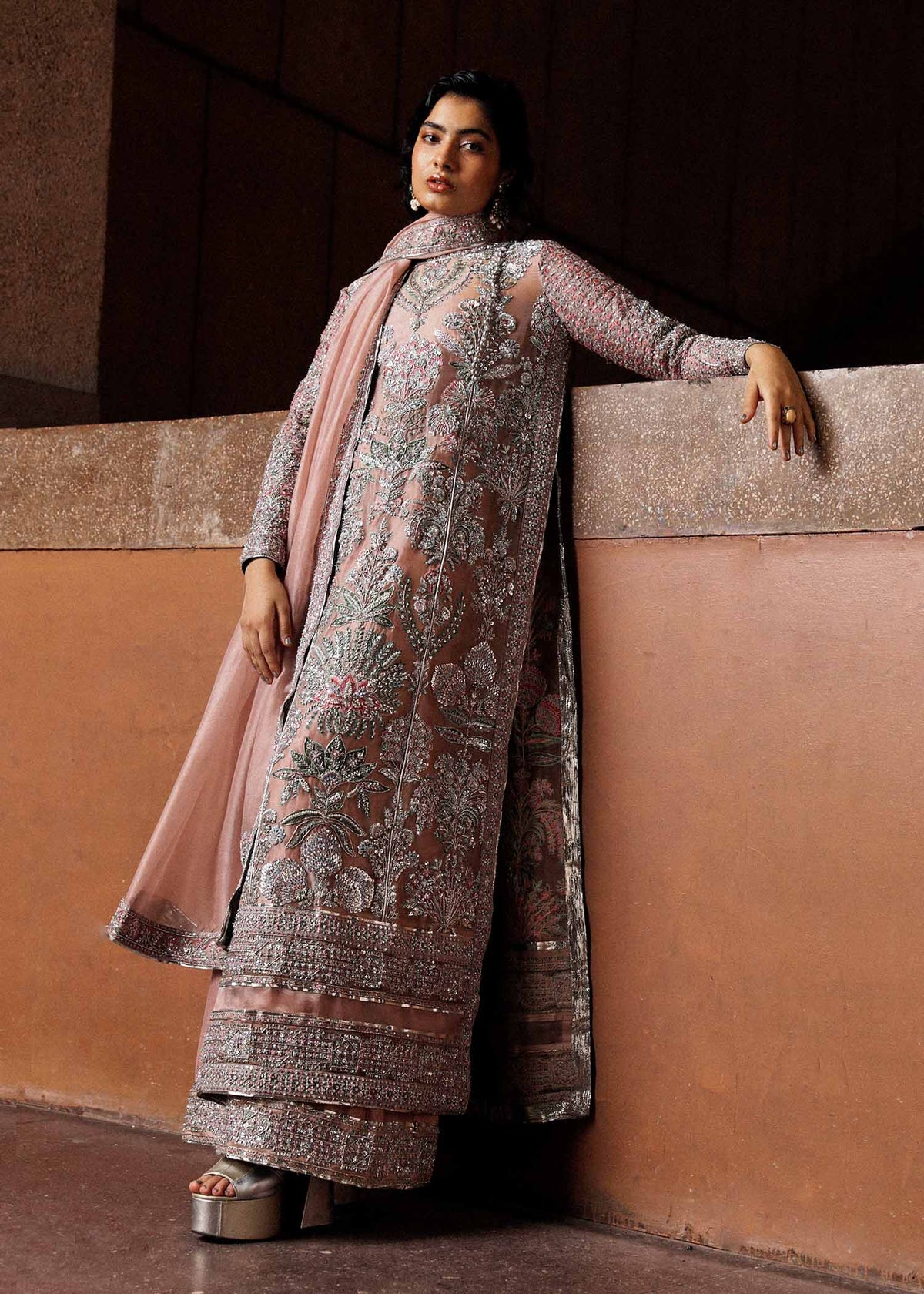 Verve | Formal Suit with Raw Silk Palazzo